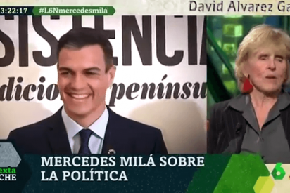 Mercedes Mil&aacute; llena de babas el plat&oacute; de 'laSexta Noche' con desmedidos elogios a Pedro S&aacute;nchez