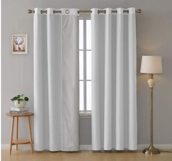 cortinas térmicas en blanco