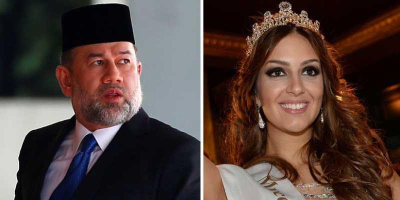 El ex rey de Malasia renuncia al trono por su esposa y acaban divorciados