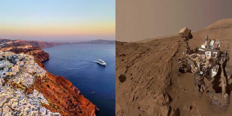 El volc&aacute;n de Santorini, nuevo an&aacute;logo terrestre en Marte
