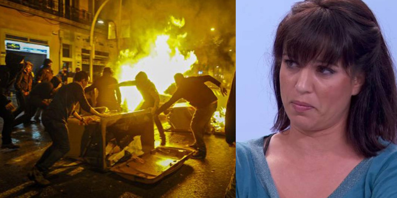 La musa del lazo amarillo suelta su &uacute;ltima 'talegonada' en favor de los golpistas y en redes se la comen viva: "Mentirosa patol&oacute;gica"