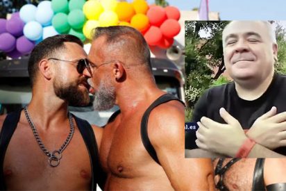Garc&iacute;a Ferreras se pone 'al rojo vivo' en una carroza del Orgullo Gay 2019