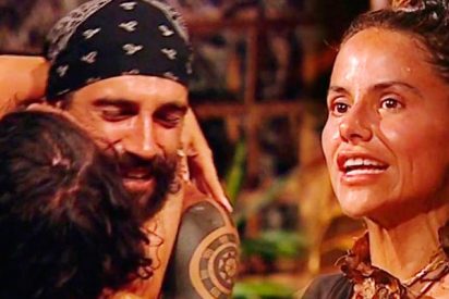 Mónica Hoyos queda retratada con su reacción al ser eliminada y salvarse Fabio en 'Supervivientes'