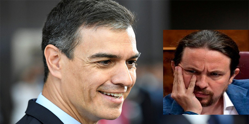 Pedro S&aacute;nchez est&aacute; haciendo 'picadillo' a Pablo Iglesias, insensible a sus s&uacute;plicas y lamentos