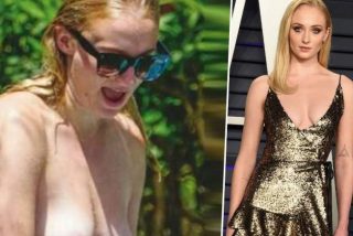 Pillan a Sophie Turner ('Juego de Tronos') haciendo topless en Ibiza