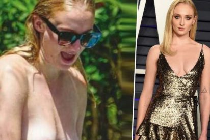 Pillan a Sophie Turner ('Juego de Tronos') haciendo topless en Ibiza