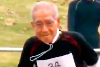 El japones de 102 a&ntilde;os que ha emocionado al mundo entero corriendo los 100 metros lisos