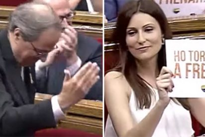 'La nueva Arrimadas' coge el testigo en lo de humillar a Torra en el Parlament y le monta un circo formidable