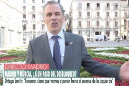 Un loco intolerante irrumpe en una entrevista de Ortega Smith en TV: "Aqu&iacute; tenemos a la izquierda sectaria gritando"