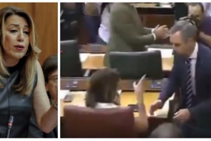 El mal perder de la 'Sultana' Susana: la expresidenta le niega de malos modos el saludo al consejero de Hacienda de la Junta de Andaluc&iacute;a