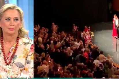 La cronista 'irreal' Mariángel Alcázar tira la piedra contra Plácido Domingo y esconde la mano