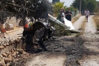 Siete muertos al chocar en el aire un helicóptero y un ultraligero en Mallorca