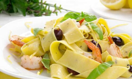 pappardelle con verduras