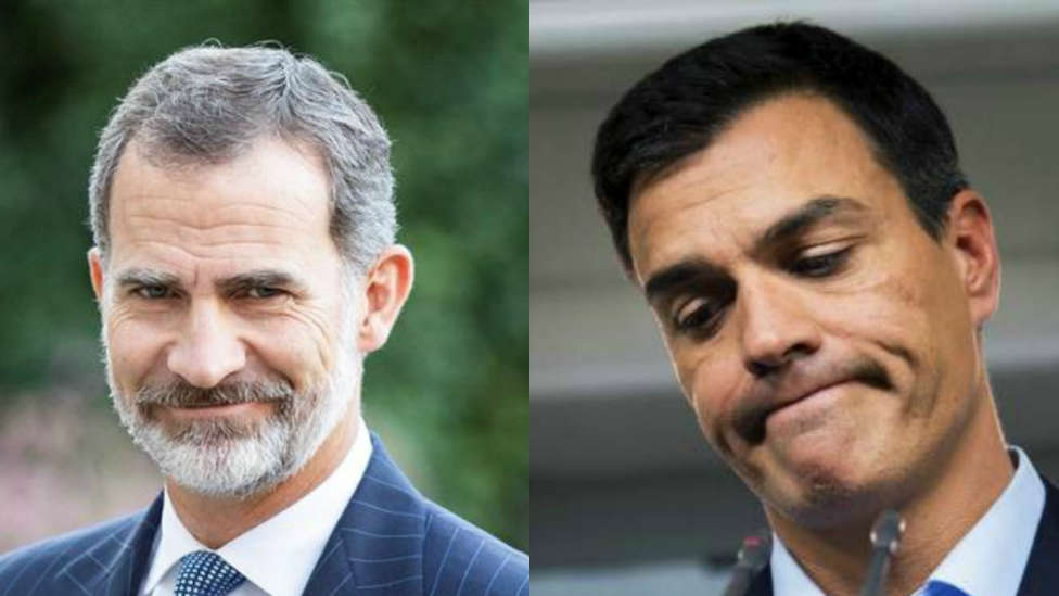 El soberano desprecio de Pedro S&aacute;nchez a los Reyes de Espa&ntilde;a: los planta en un almuerzo para irse a dar un mitin en Valencia