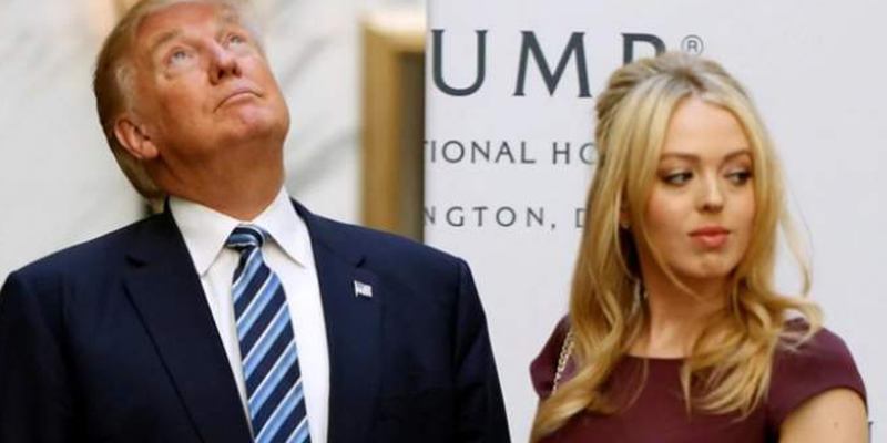 Trump se averg&uuml;enza tanto del peso de su hija Tiffany que suele evitar fotografiarse con ella