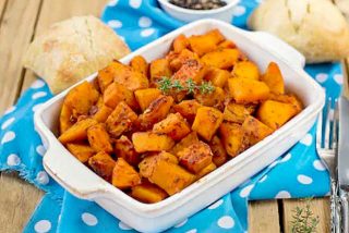 Calabaza al horno con especias