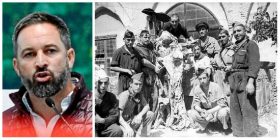 Santiago Abascal 'exhuma' una espeluznante foto que deja tiritando al desenterrador franquista Pedro S&aacute;nchez