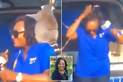 Yolanda Amadeo y el lemur