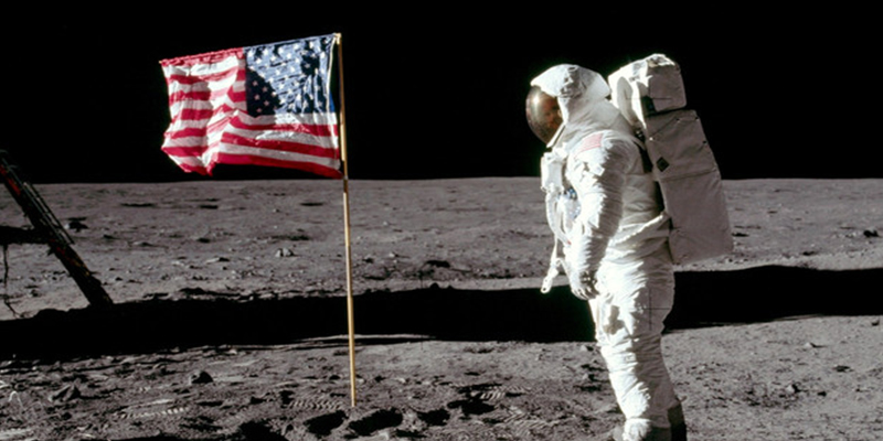 El astronauta 'Buzz' Aldrin, junto al módulo 'Eagle' tras el alunizaje. NASA