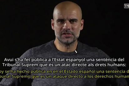 Pep Guardiola, nuevo portavoz de los violentos CDR: "La sentencia del 'proc&eacute;s' es un ataque a los derechos humanos"