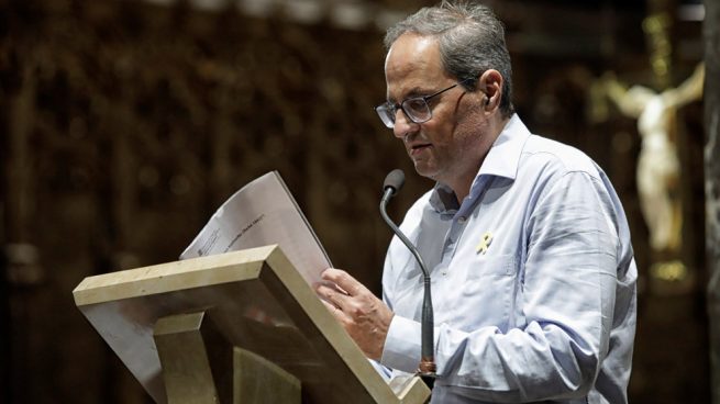 Hay que tener jeta nivel Torra: ahora va de cristiano para exigir Justicia con los golpistas presos