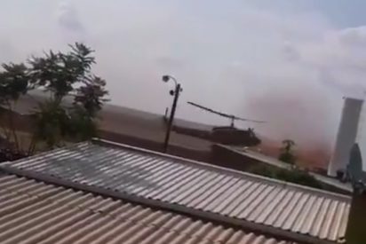 V&iacute;deo viral: Momento en que este helic&oacute;ptero militar cae en Paraguay mientras participaba en un operativo antidrogas