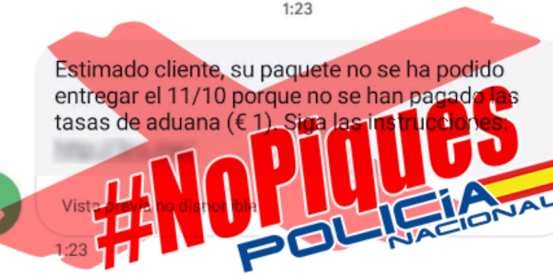 Policía Nacional y Guardia Civil alertan a los incautos: este falso mensaje de Correos es un timo para robarte el dinero