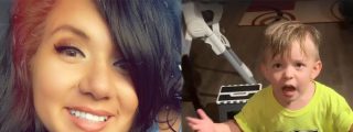 El beb&eacute; cabreado como un mono porque su madre se ha ido sin darle un beso