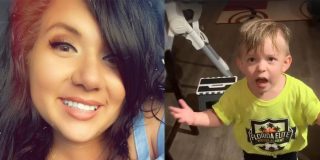 El beb&eacute; cabreado como un mono porque su madre se ha ido sin darle un beso