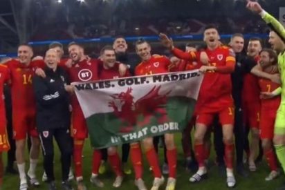 Bale falta el respeto al madridismo con esta pancarta intolerable: &laquo;Gales, golf, Madrid&hellip; en ese orden&raquo;