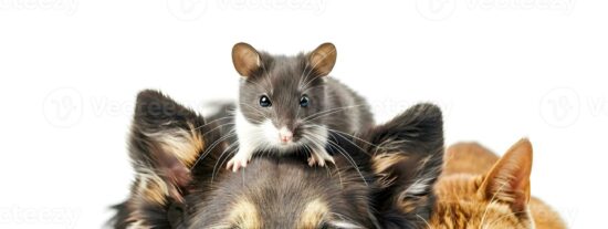 Perro, gato y ratón