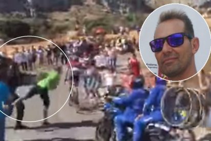 Este es Diego, el fan que animaba a Contador y 'vol&oacute;' por el empuj&oacute;n de un guardia civil: multado con 3.600&euro;