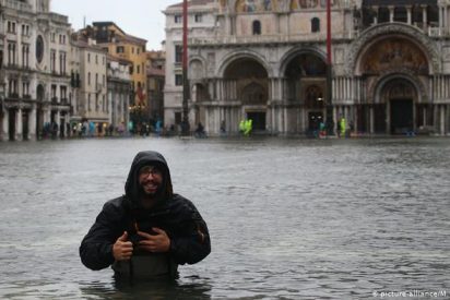 ¡Catástrofe!: Venecia inundada por la segunda marea más alta de la historia
