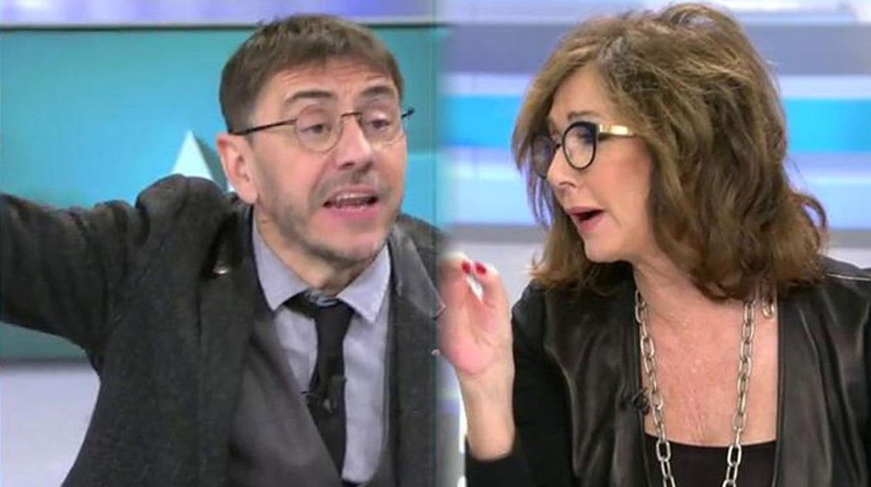 Monedero usa Telecinco para vejar a Carlos Herrera y Ana Rosa Quintana estalla y le da un corte salvaje