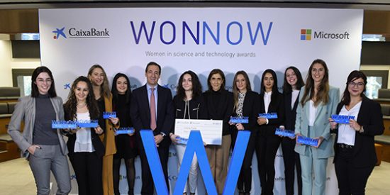CaixaBank y Microsoft galardonan a las mejores alumnas de grados universitarios técnicos en la segunda edición de los Premios WONNOW