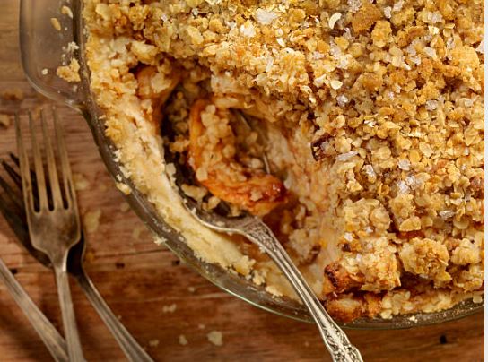 Cobertura del crumble con avena