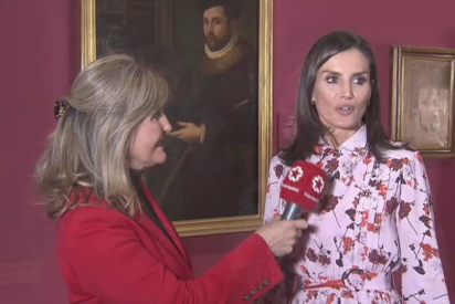 El 'consejito' que le clava la reina Letizia a la periodista que la entrevista para Telemadrid