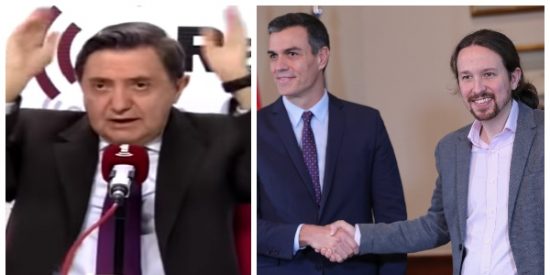 Losantos sopapea al Gobierno S&aacute;nchez: "Vive de mentir a diario para mandar sobre una pir&aacute;mide de muertos"