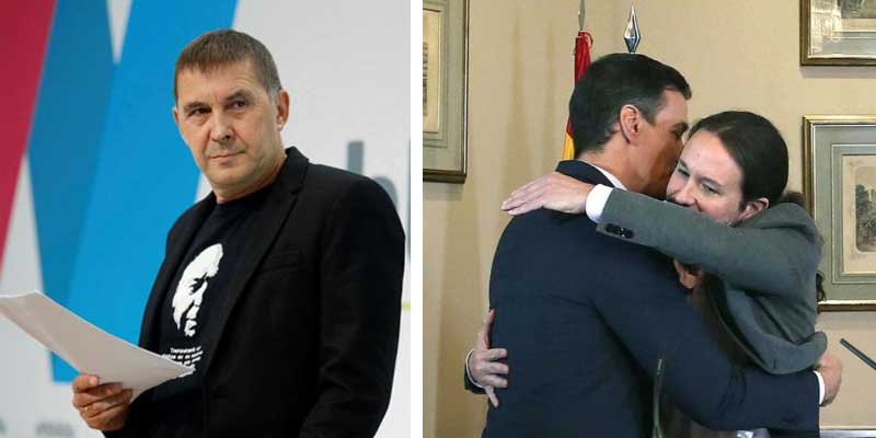 Otegi exige la liberaci&oacute;n de Junqueras y el resto de golpistas y la autodeterminaci&oacute;n de Catalu&ntilde;a y el Pa&iacute;s Vasco para apoyar al gobierno del Frente Popular