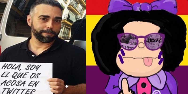 Rub&eacute;n S&aacute;nchez 'El Facuo' ahora denuncia los reportes que sufre en redes despu&eacute;s de llevar a&ntilde;os organizando un grupo para 'cazar' tertulianos de derechas en Twitter