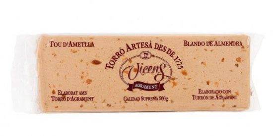 El Ministerio lanza una alerta sanitaria sobre este turr&oacute;n blando de almendra de la marca Vicens
