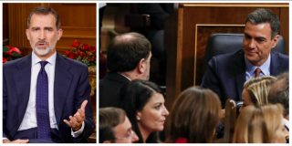 Felipe VI provoca el soberano enmudecimiento de un S&aacute;nchez empe&ntilde;ado mimar a Junqueras