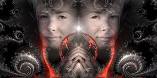 Fractales, Fantasía Retrato Rostro Mujer Belleza Niña