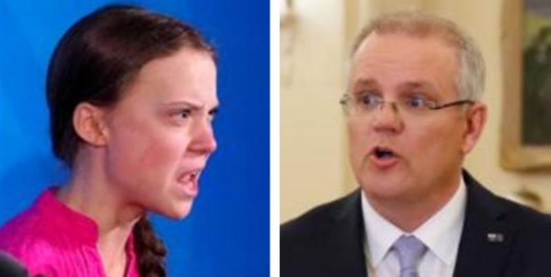 Greta Thunberg tiene una 'pelea incendiaria' con el primer ministro de Australia