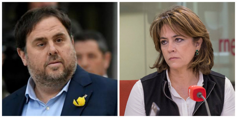 El golpista Junqueras incendia La Moncloa por los cuatro costados y deja completamente carbonizada a Dolores Delgado