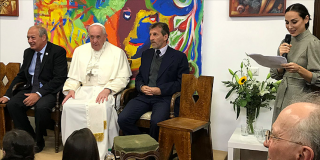 La celebrity Tamara Falcó se reúne con el Papa en el Vaticano