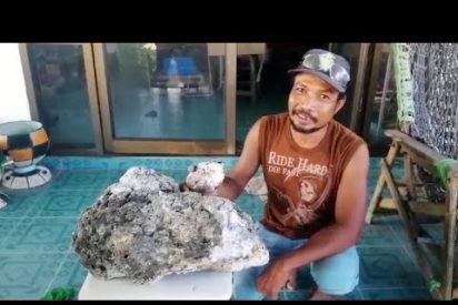 Este hombre encuentra v&oacute;mito de ballena valorado en m&aacute;s de medio mill&oacute;n de d&oacute;lares