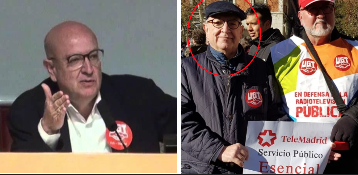 Periodista Digital encuentra al sindicalista OVNI de Telemadrid: el liberado sindical m&aacute;s buscado es visto protestando contra Ayuso