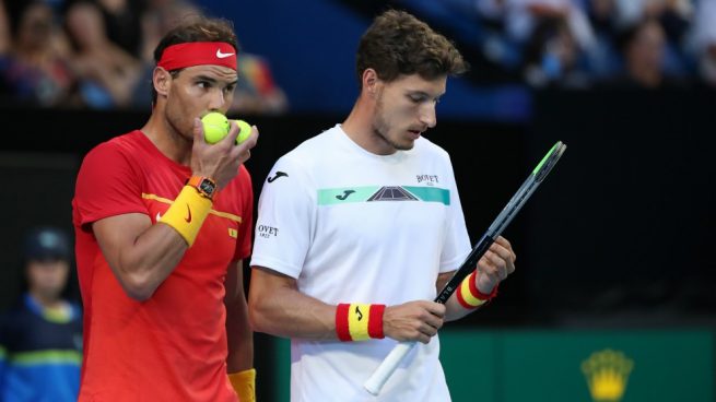 Rafa Nadal tropieza pero Espa&ntilde;a pasa a las semifinales de la ATP Cup