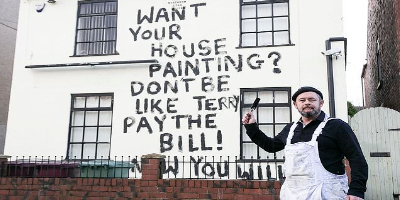 La cruel venganza de un pintor contra un cliente que no le paga la pintura de su pub